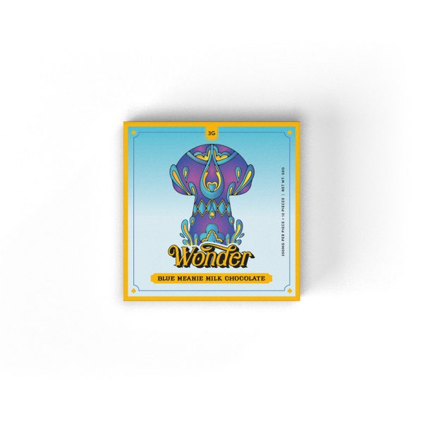 Wonder – Psilocybin Chocolate Bar – Milk Chocolate – Blue Meanie - Image 2